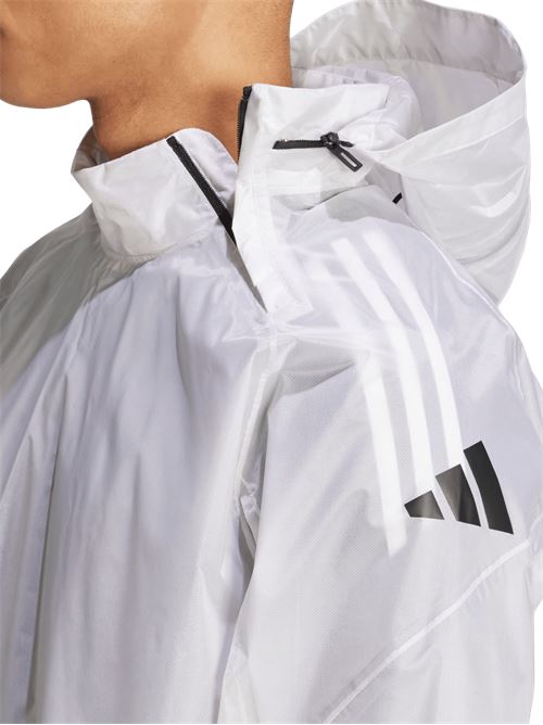 Adidas Giacca Uomo Running Tiro 24 Pro Rain Top  ADIDAS | IT7109WHITE/BLACK