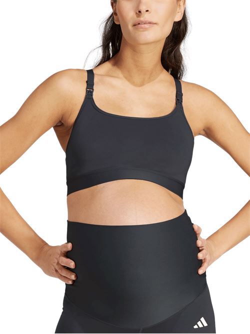 Adidas Reggiseno Sportivo Powerimpact Medium-Support Maternity Bra ADIDAS | IT8286BLACK/WHITE