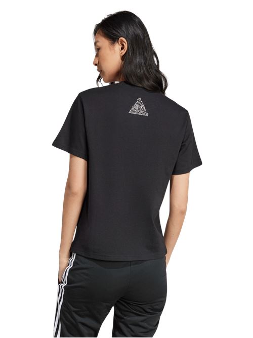 Adidas T-Shirt Donna Playera House of Tiro Metallic Estampada ADIDAS | IY3438BLACK