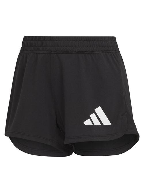 PACER 3-BAR KNIT SHORTS ADIDAS | HN0624BLACK/WHITE