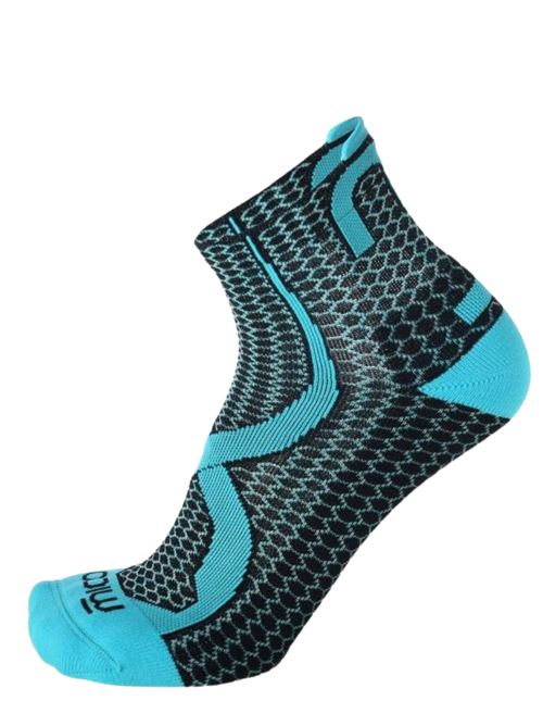 Calze Trail Mico Run Corta Odor Zero Ligh - Colore Black/Torquose MICO | A12112NERO_TURCHESE