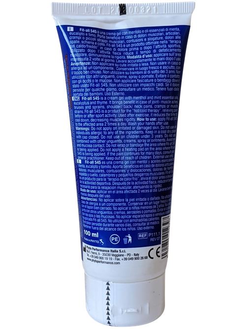 Phyto Performance Fit All 545 Tubo 100 Ml Crema Gel PHYTO | P111/1UNI