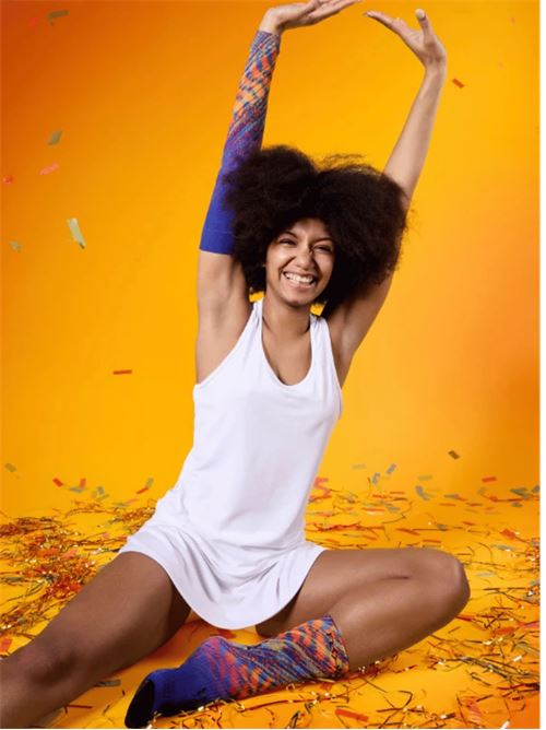 Floky S-Mash Fantasy Calze Tennis FLOKY | FLSHF3DRIO/ORANGE/BLUE