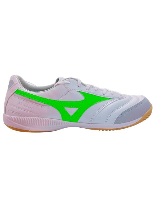 Mizuno Morelia Sala Pro Scarpe Calcetto Uomo MIZUNO | Q1GA251337-WHITE/NEONG/GALAXYSIL
